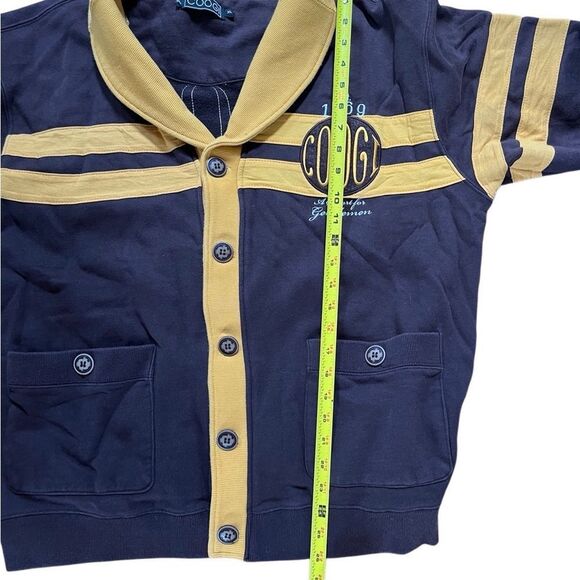 COOGI Australia Varsity Rugby Cardigan Jacket Logo Men’s XL Brown 1969 - Picture 3 of 10
